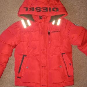 $28 toddler diesel coat size 5/6 unisex